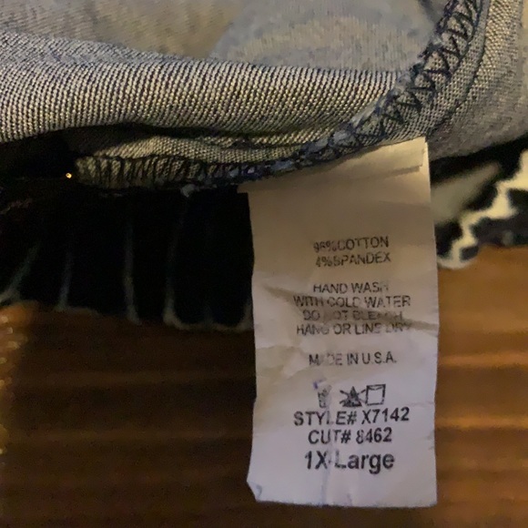 Milky Way USA Jean Shorts Size Size 1X - Picture 5 of 8